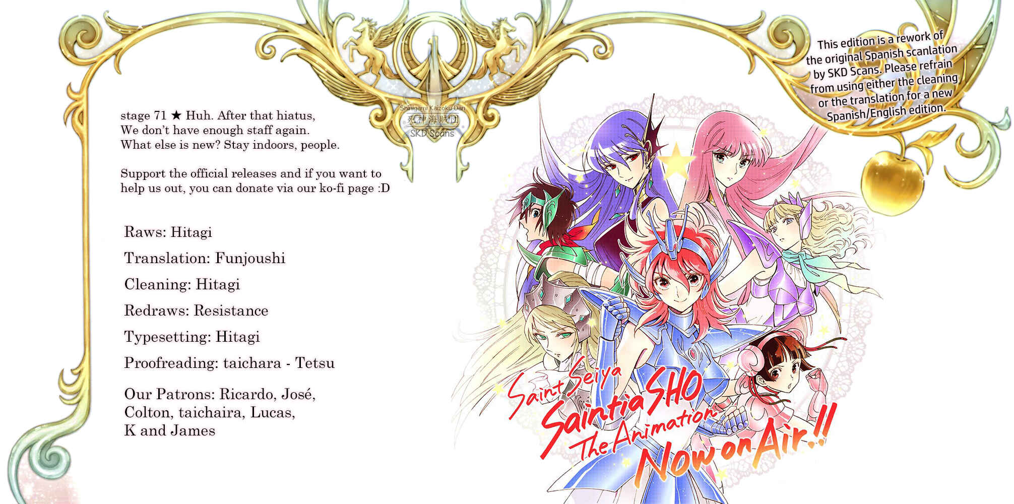 Page 1 Chapter 71 Saint Seiya: Saintia Sho