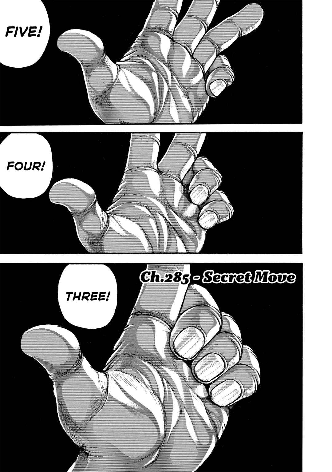 Page 1 Chapter 285 Baki Hanma - Son of Ogre (Shinsoban Release)