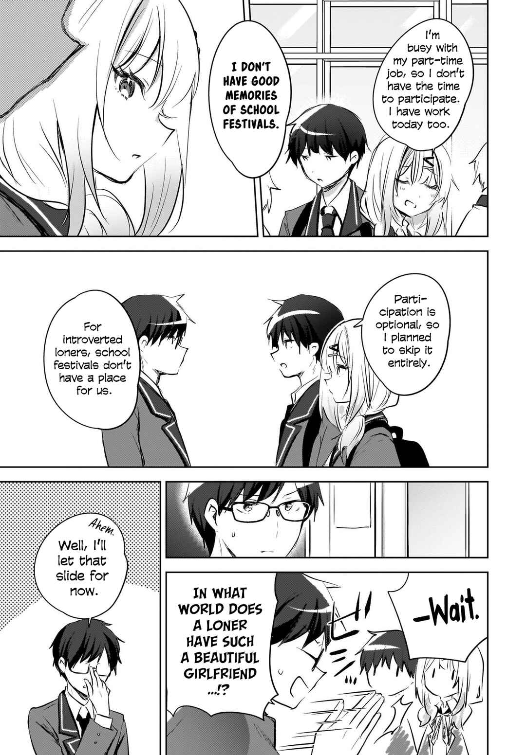 Page 8 Chapter 13 Ushiro no Seki no Gal ni Sukarete Shimatta. - Mou Ore wa Dame kamo Shirenai.