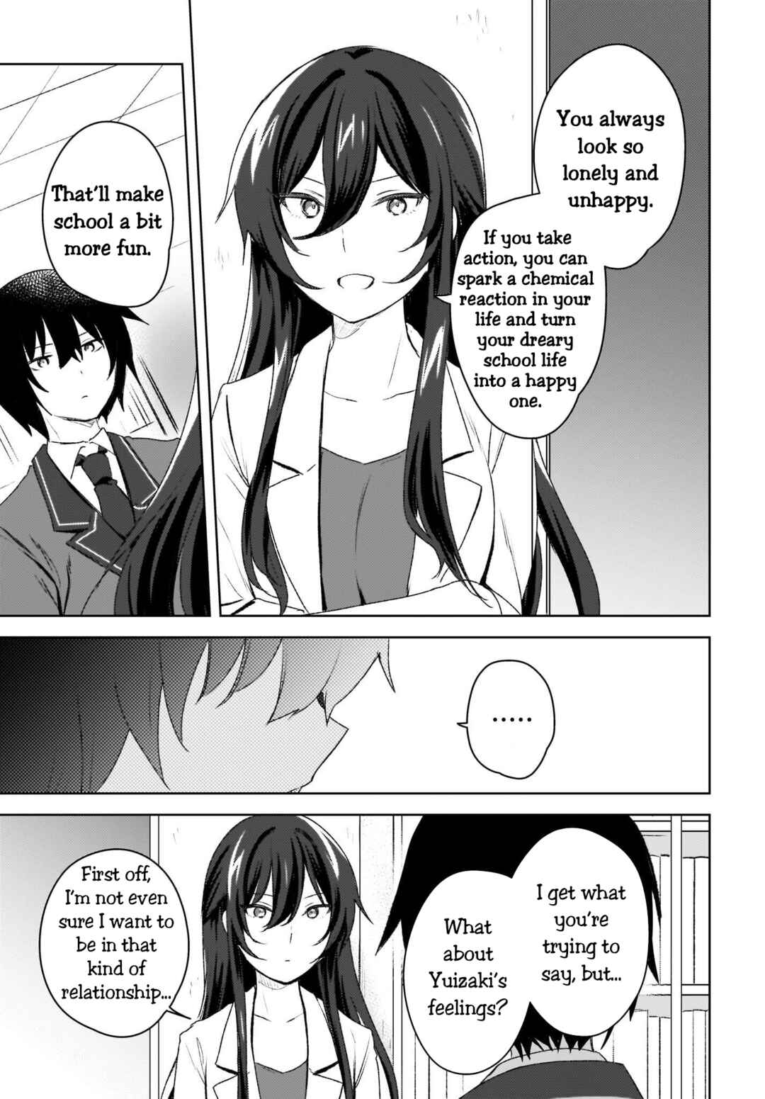 Page 9 Chapter 4 Ushiro no Seki no Gal ni Sukarete Shimatta. - Mou Ore wa Dame kamo Shirenai.