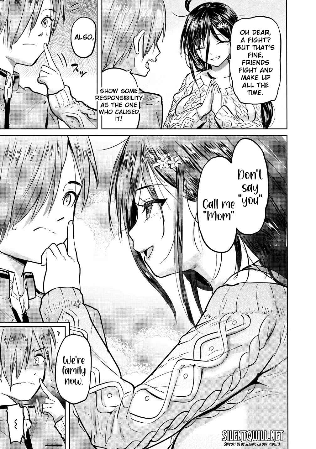 Page 12 Chapter 1 Yonin no Mama no Sei de Ore no Rabukome ga Mama Naranai