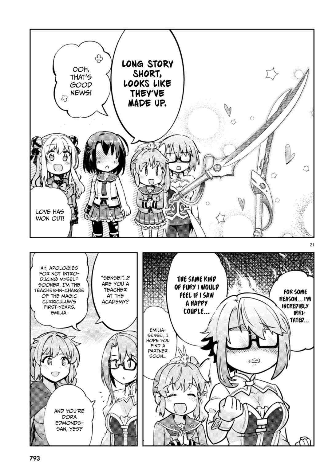 Page 21 Chapter 68 Kenshi wo Mezashite Nyuugaku shita no ni Mahou Tekisei 9999 nan desu kedo!?