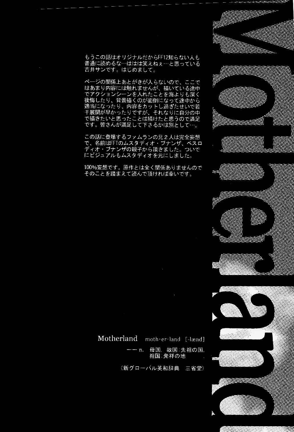 Page 3 Chapter Unknown_e2ae Final Fantasy XII - Motherland (Doujinshi)