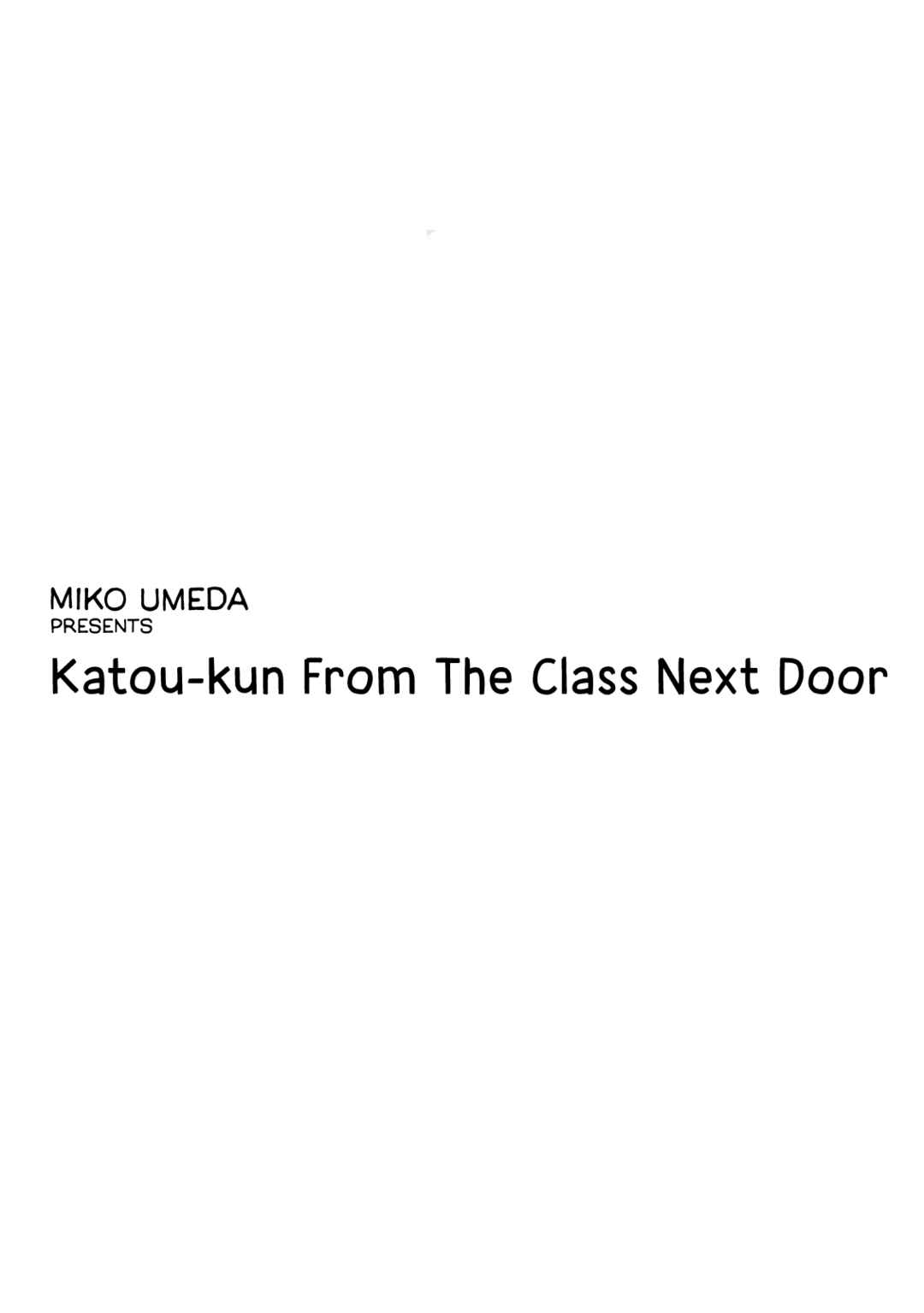 Page 4 Chapter 2 Tonari no Class no Katou-kun