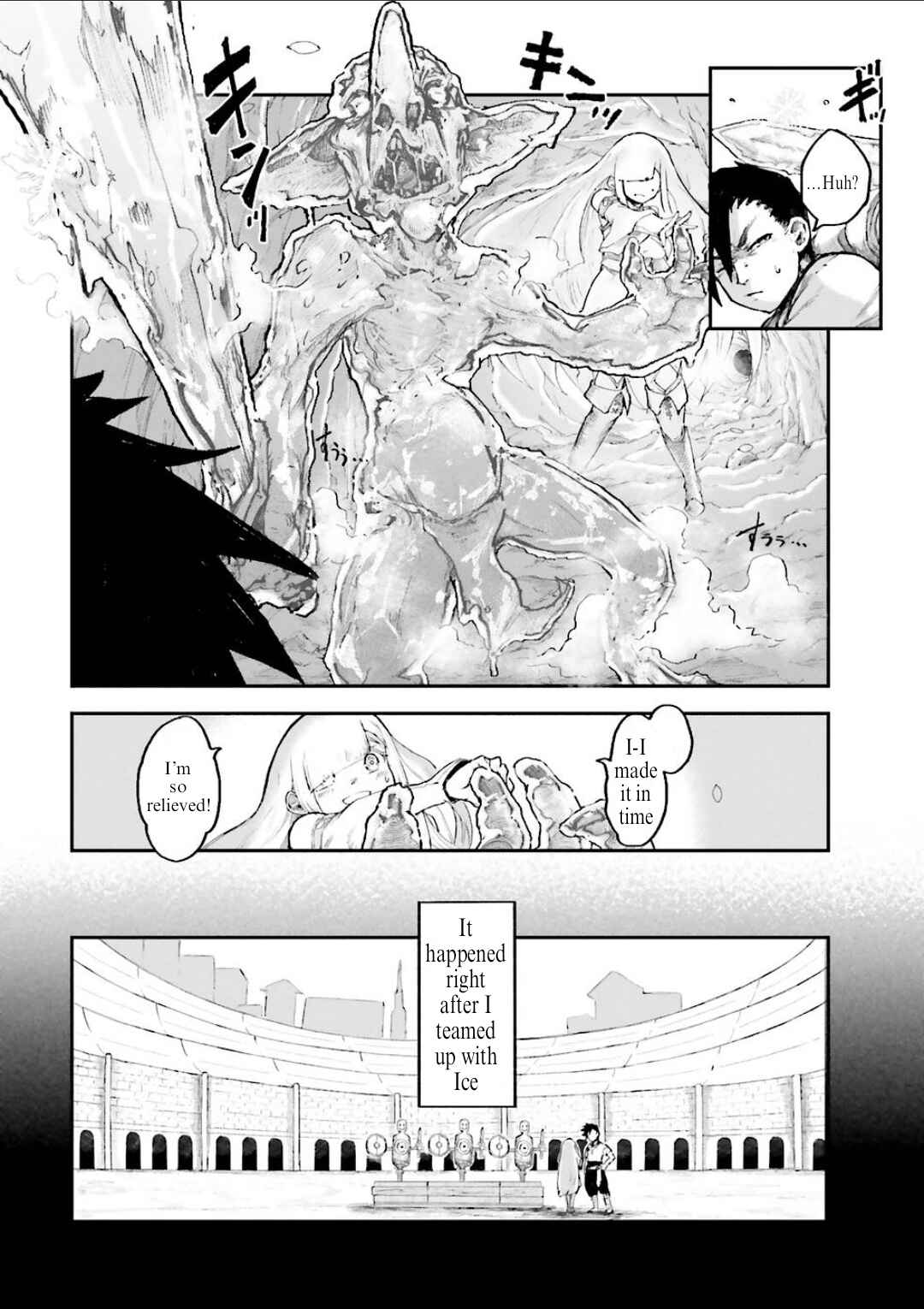 Page 4 Chapter 2.3 Noroma Mahou to Yobareta Mahoutsukai wa Juuryoku Mahou de Musou suru ~Mada Juuryoku no Gainen no nai Sekai nite, Shounen wa Banyuuinryoku no Ou to naru~