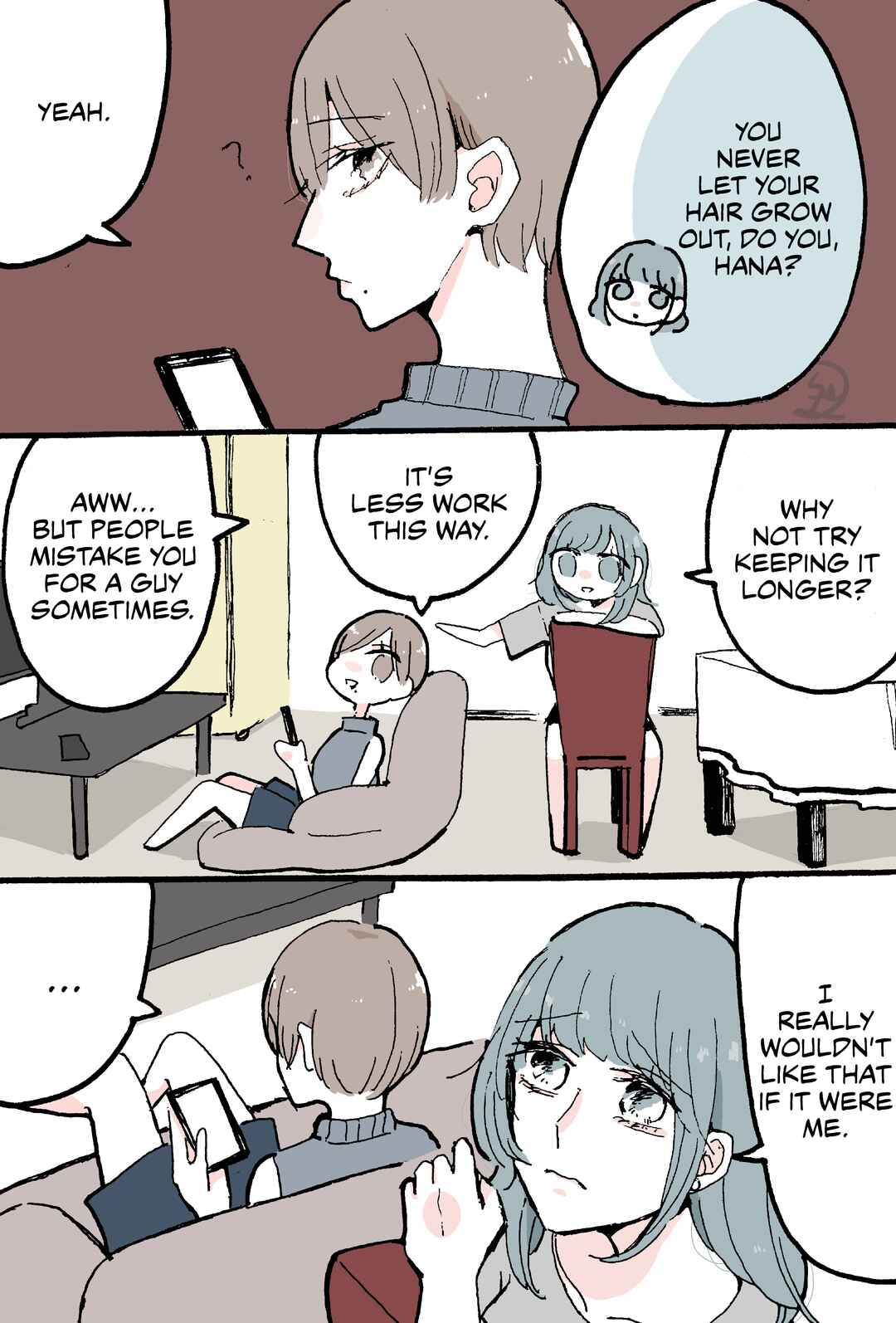 Page 1 Chapter 2 Doukyonin ni Kataomoi Shiteru Yuri Manga