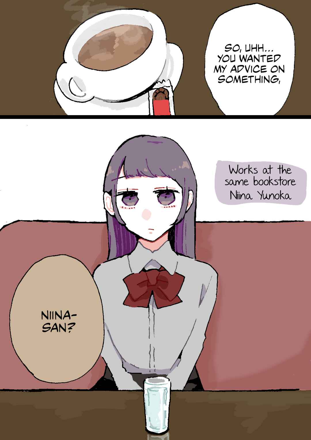 Page 1 Chapter 46 Doukyonin ni Kataomoi Shiteru Yuri Manga
