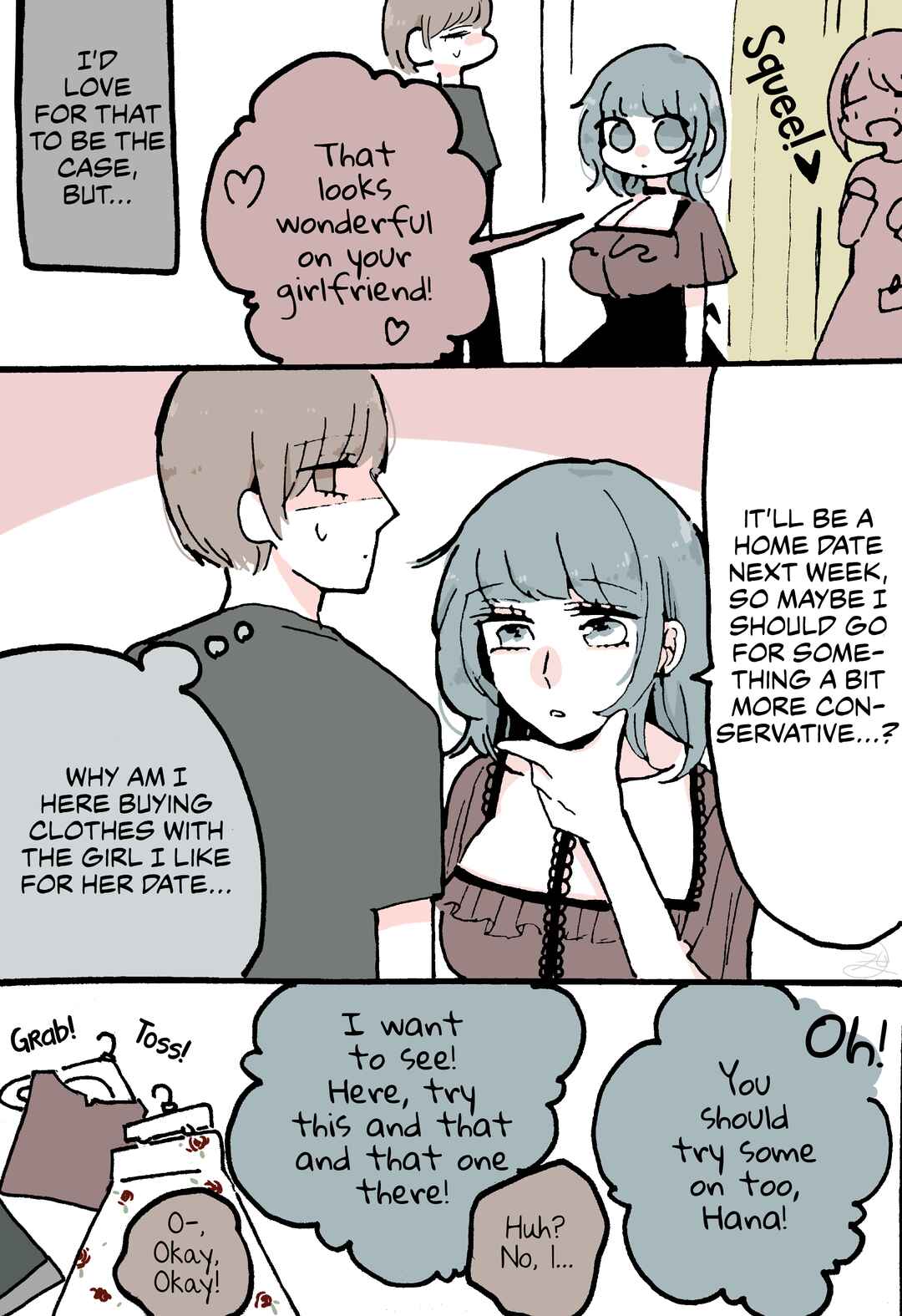 Page 2 Chapter 3 Doukyonin ni Kataomoi Shiteru Yuri Manga