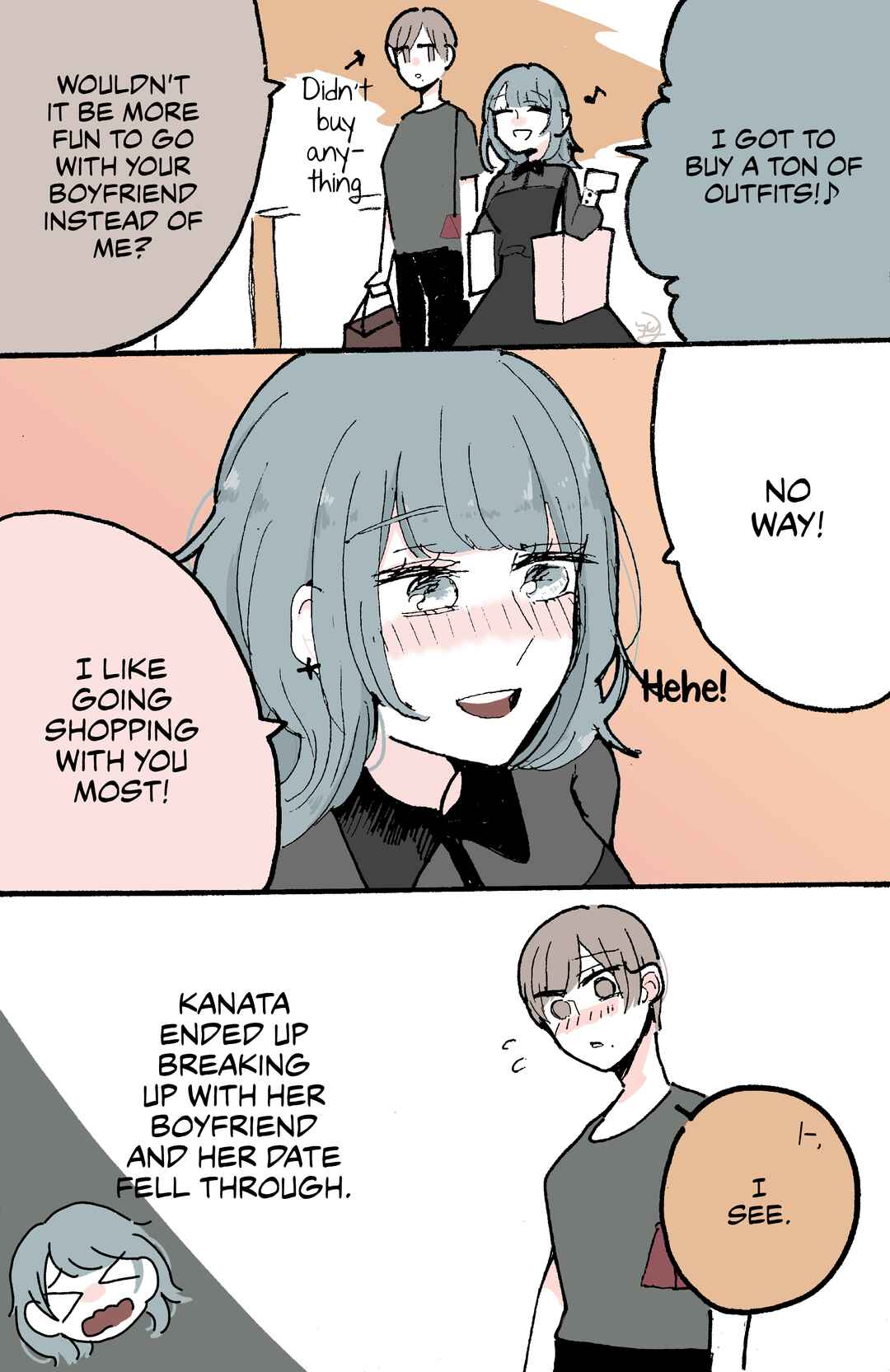Page 4 Chapter 3 Doukyonin ni Kataomoi Shiteru Yuri Manga