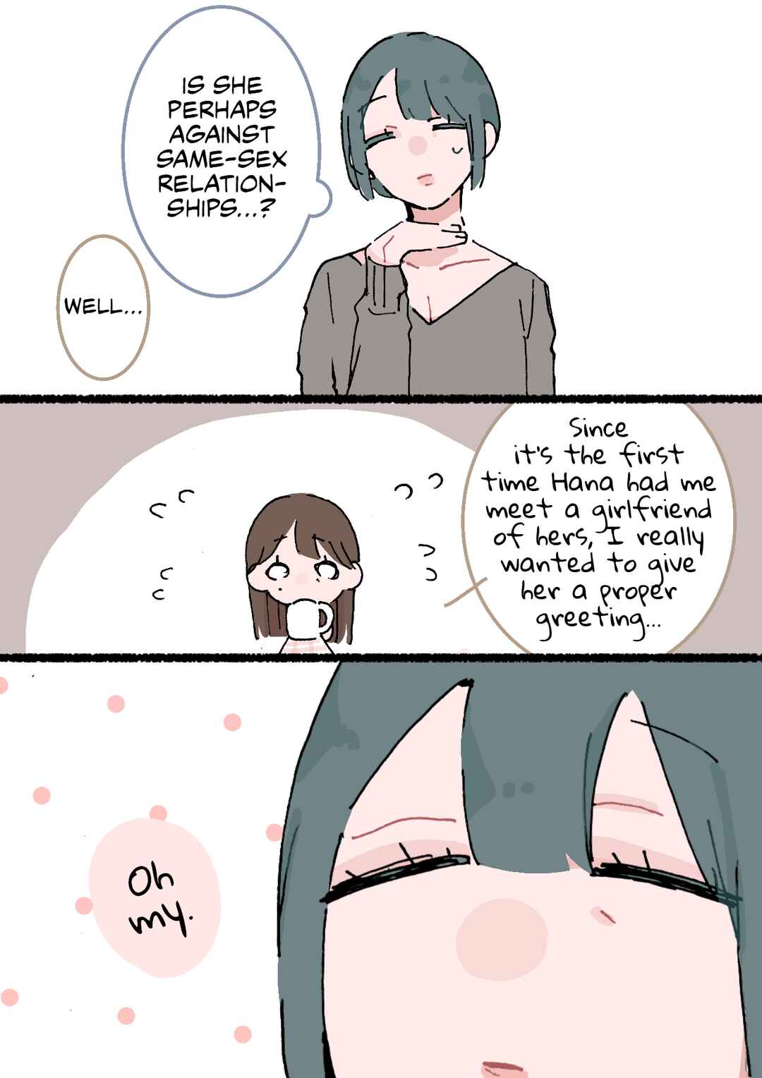 Page 3 Chapter 90 Doukyonin ni Kataomoi Shiteru Yuri Manga
