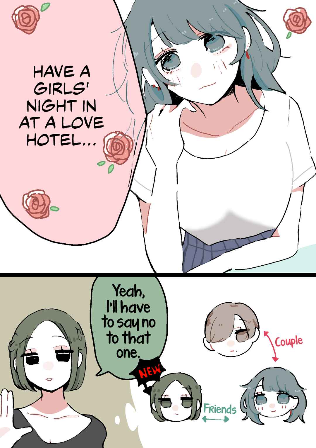 Page 4 Chapter 53 Doukyonin ni Kataomoi Shiteru Yuri Manga