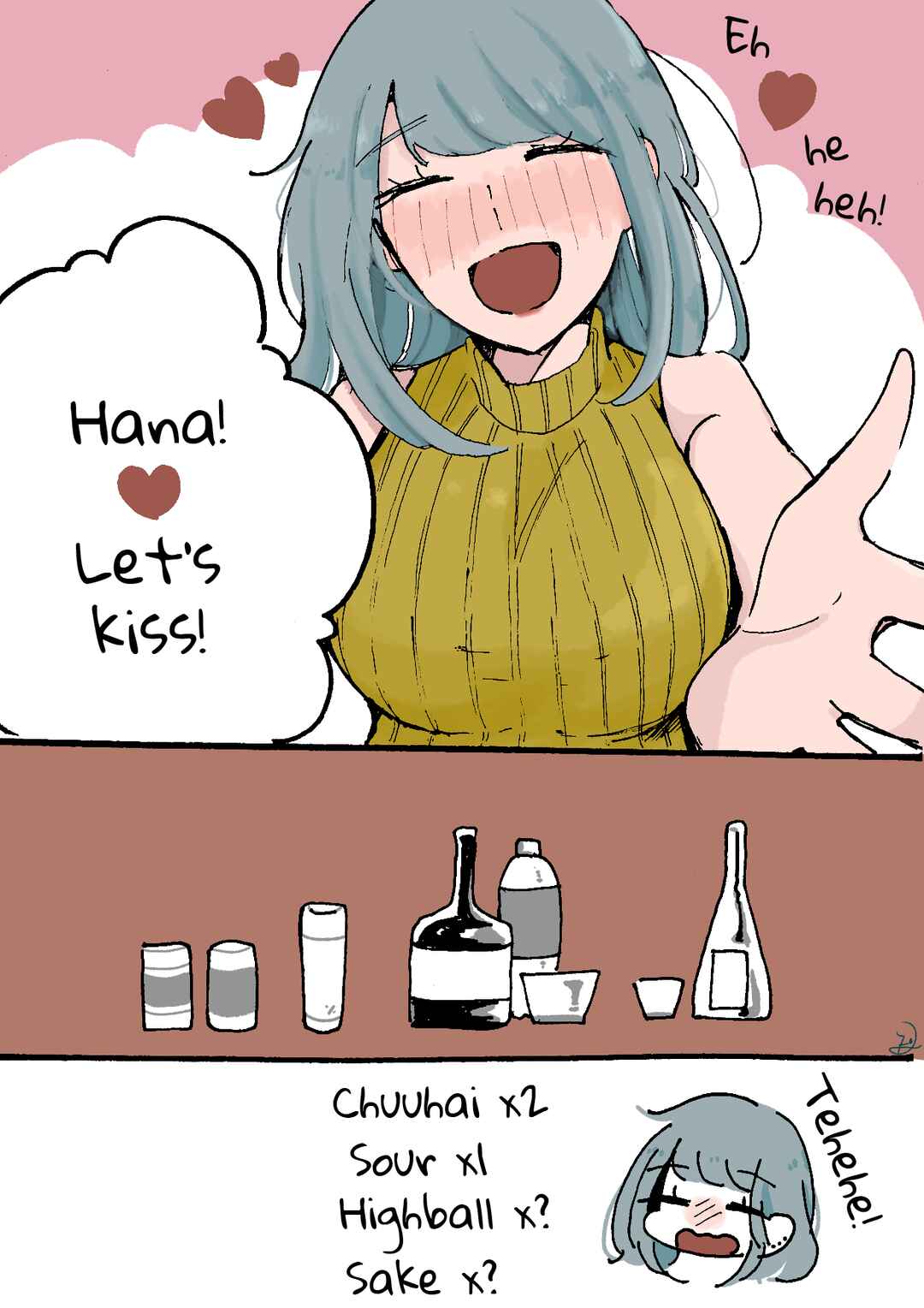 Page 1 Chapter 8 Doukyonin ni Kataomoi Shiteru Yuri Manga