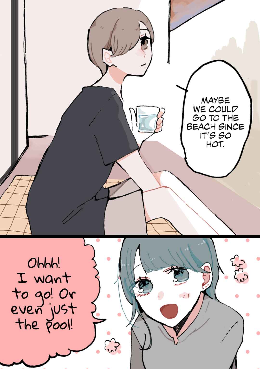 Page 2 Chapter 50 Doukyonin ni Kataomoi Shiteru Yuri Manga