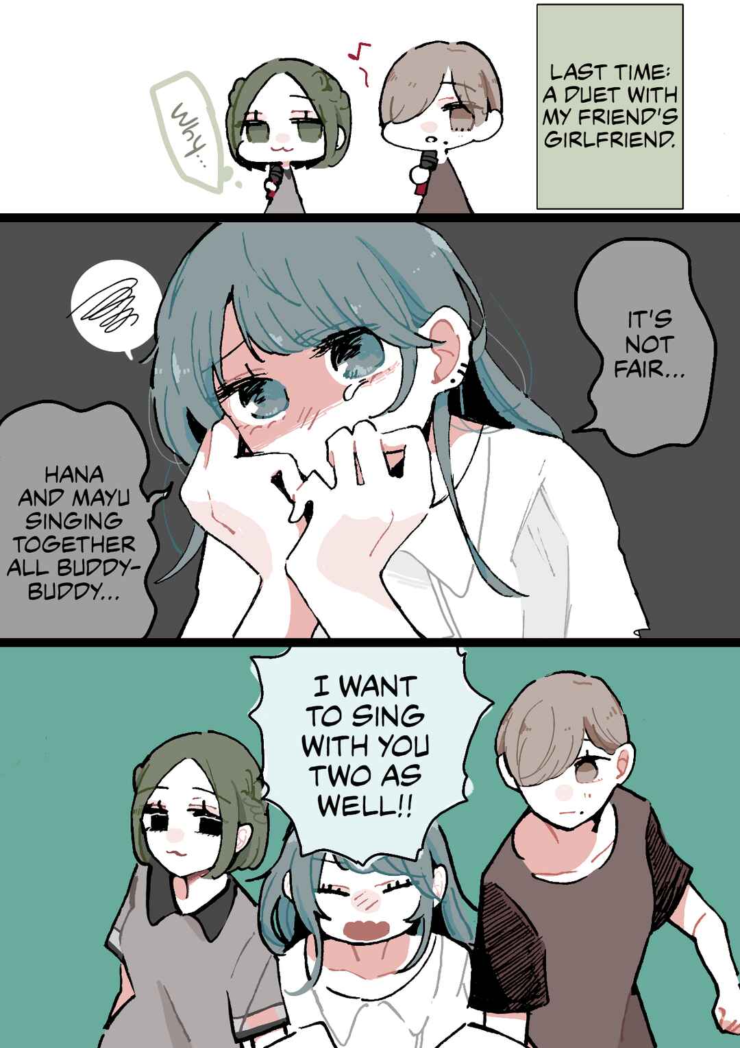 Page 1 Chapter 55 Doukyonin ni Kataomoi Shiteru Yuri Manga