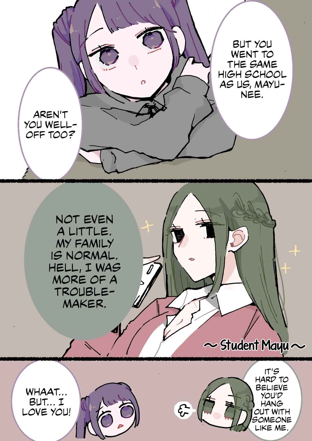 Page 3 Chapter 83 Doukyonin ni Kataomoi Shiteru Yuri Manga