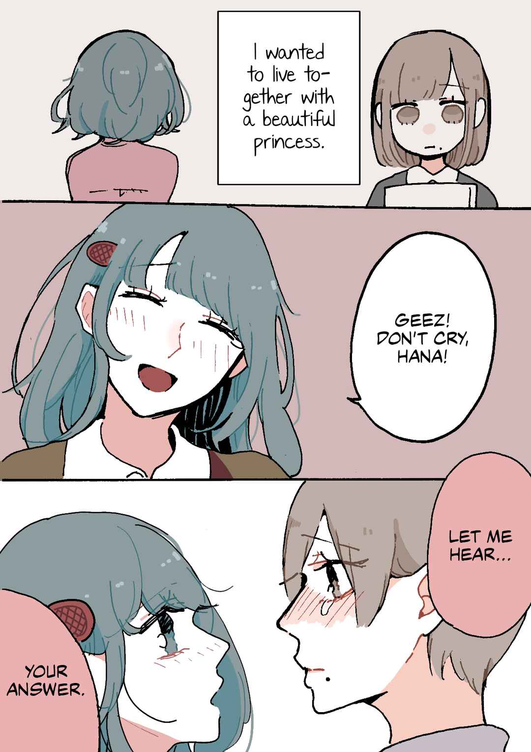 Page 3 Chapter 35 Doukyonin ni Kataomoi Shiteru Yuri Manga