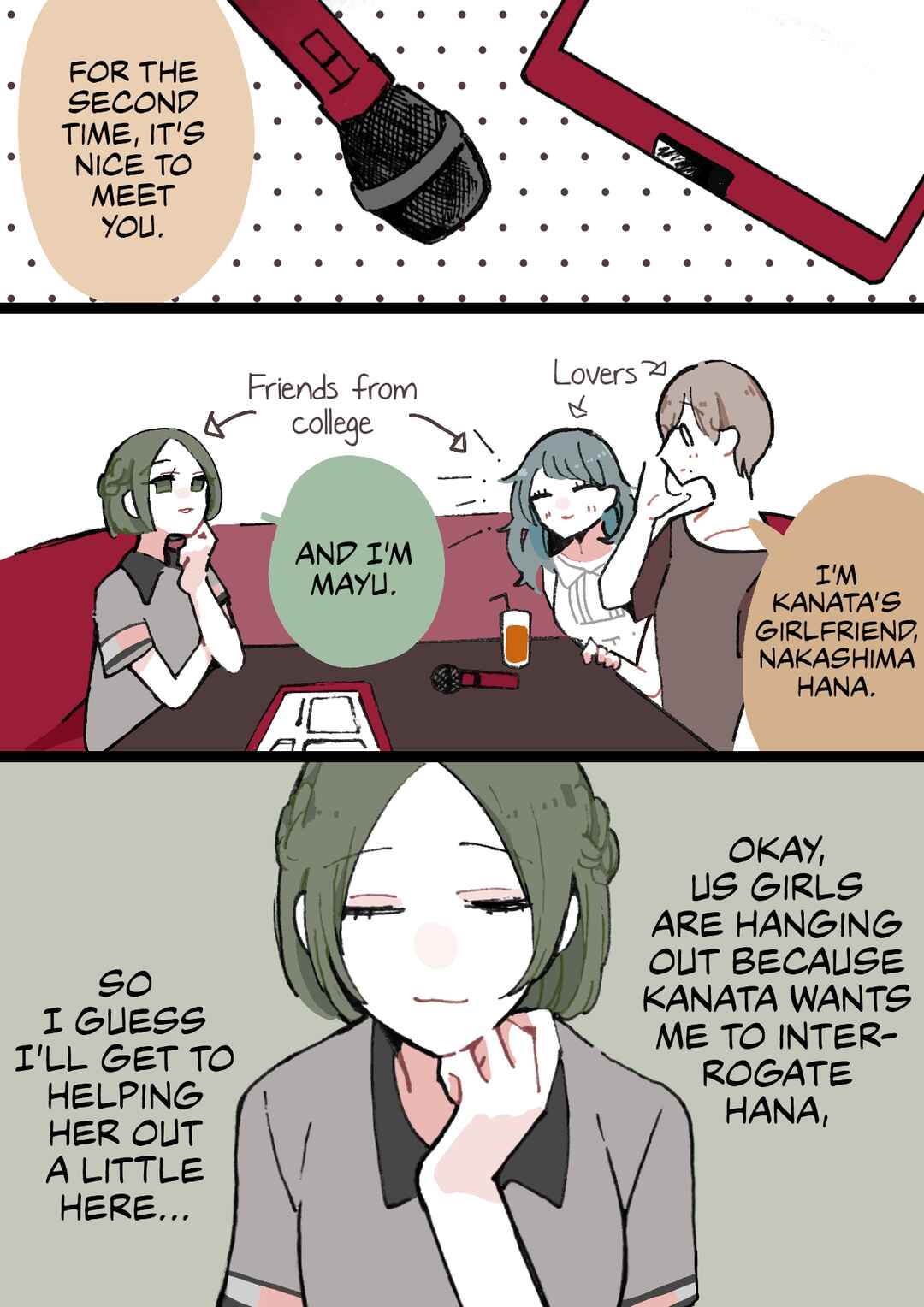 Page 1 Chapter 54 Doukyonin ni Kataomoi Shiteru Yuri Manga