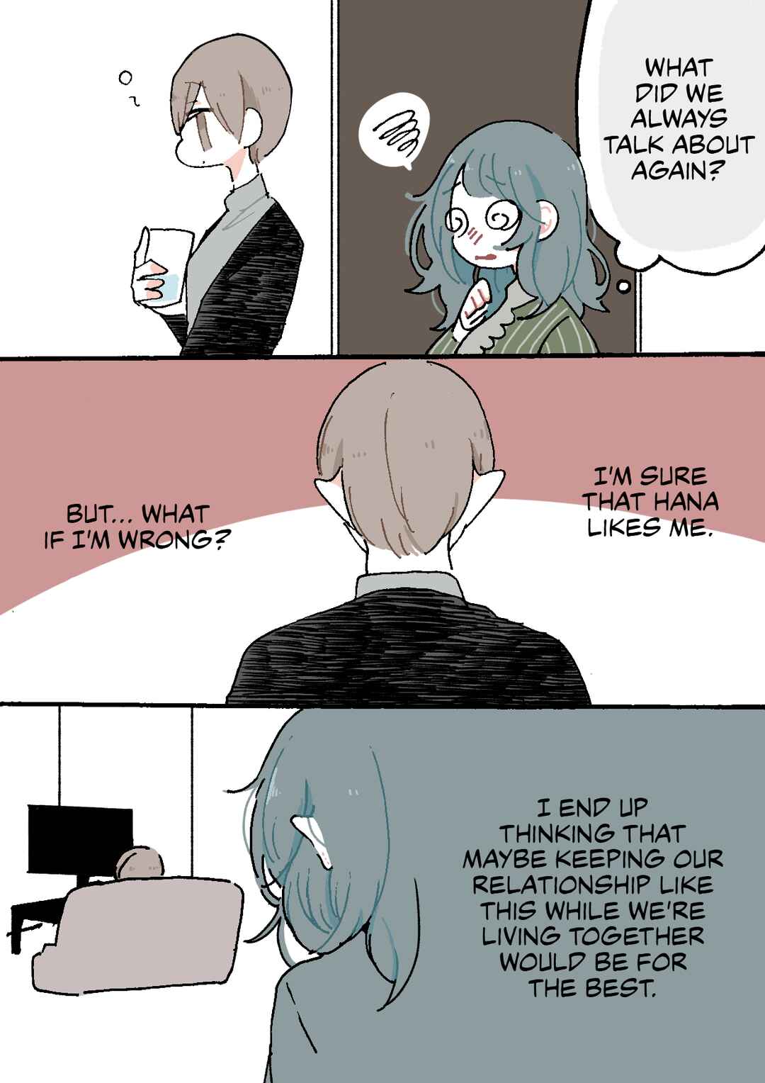Page 4 Chapter 25 Doukyonin ni Kataomoi Shiteru Yuri Manga