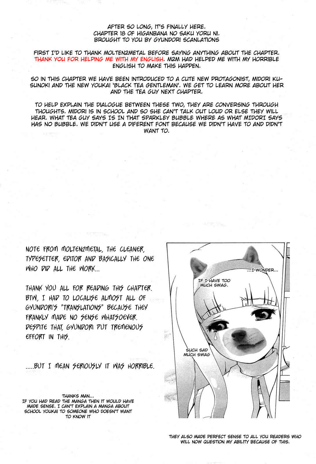 Page 30 Chapter 18 Higanbana no Saku Yoru ni