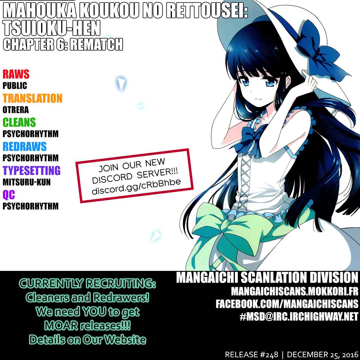 Page 1 Chapter 6 Mahouka Koukou no Rettousei - Tsuioku-hen
