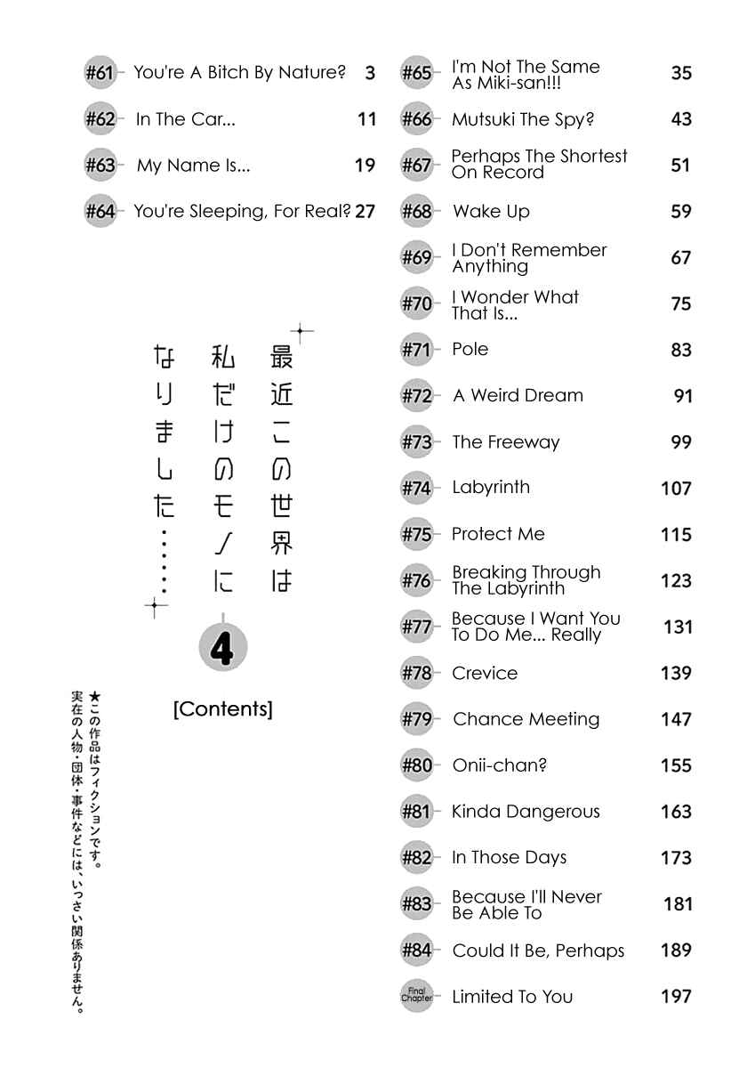 Page 6 Chapter 61 Recently this World Became Mine Only......