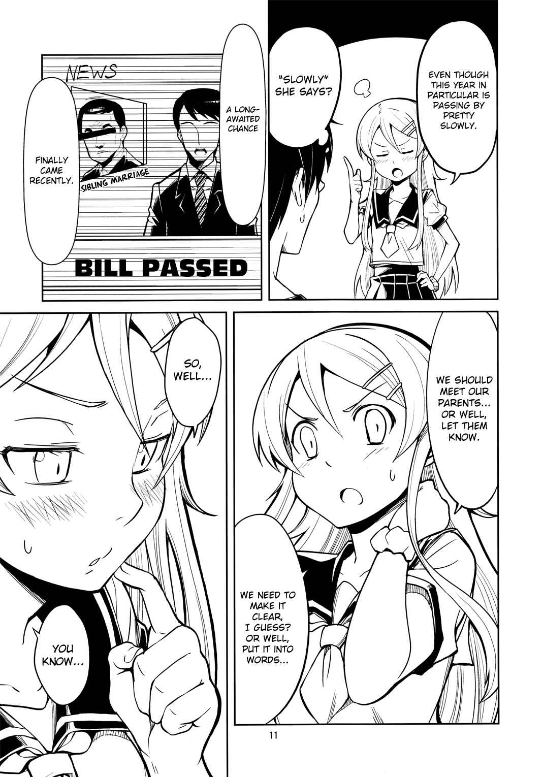 Page 11 Chapter Unknown_46e1 Ore no Imouto ga Konna ni Kawaii Wake ga Nai - Siblings Really Can Get Married Now (Doujinshi)