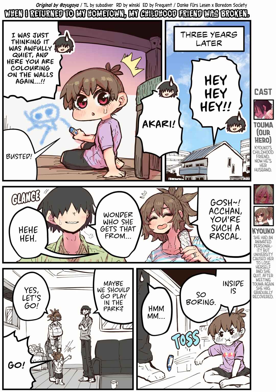 Page 1 Chapter 50 Jimoto ni Kaettekitara Osananajimi ga Kowareteta