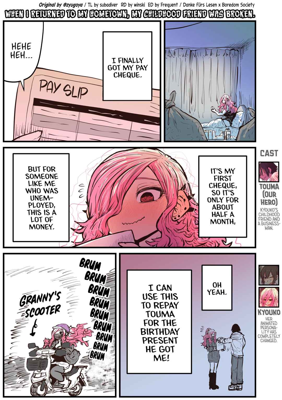 Page 1 Chapter 24 Jimoto ni Kaettekitara Osananajimi ga Kowareteta