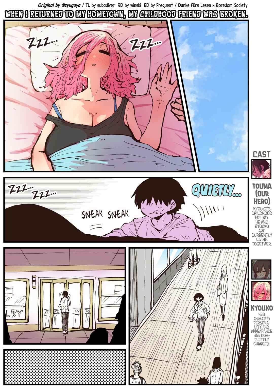 Page 1 Chapter 40 Jimoto ni Kaettekitara Osananajimi ga Kowareteta