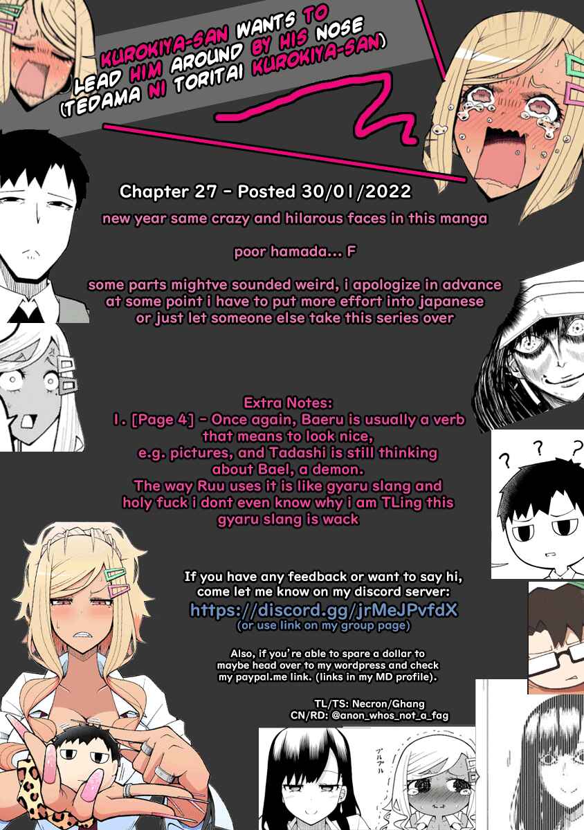 Page 19 Chapter 27 Tedama ni Toritai Kurokiya-san