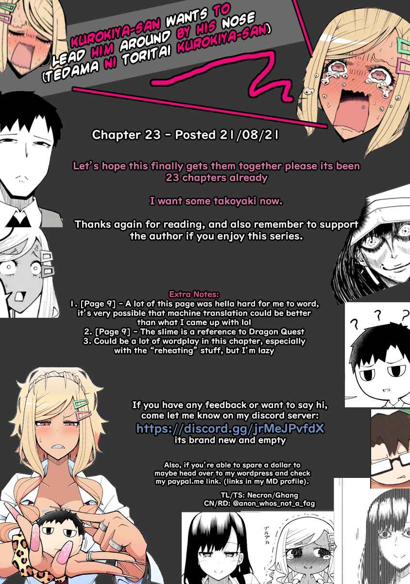 Page 19 Chapter 23 Tedama ni Toritai Kurokiya-san