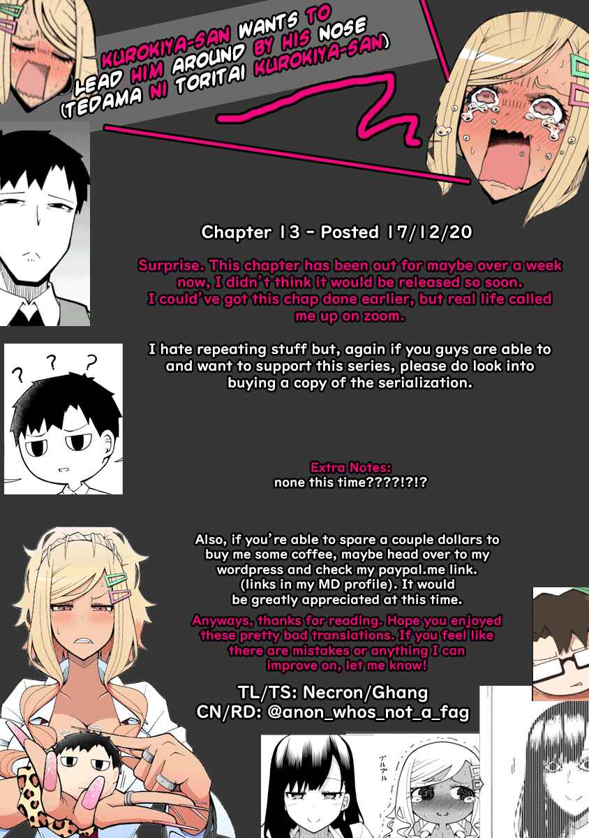 Page 20 Chapter 13 Tedama ni Toritai Kurokiya-san