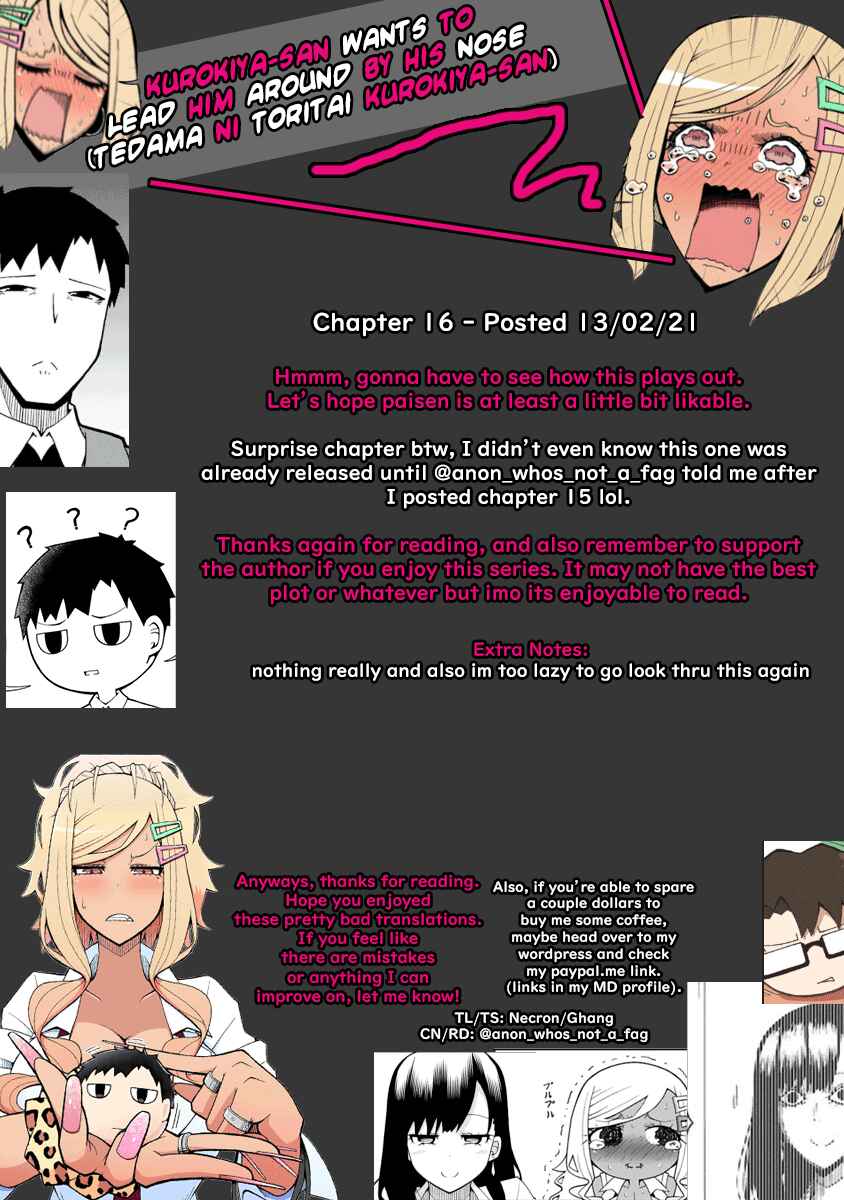 Page 20 Chapter 16 Tedama ni Toritai Kurokiya-san