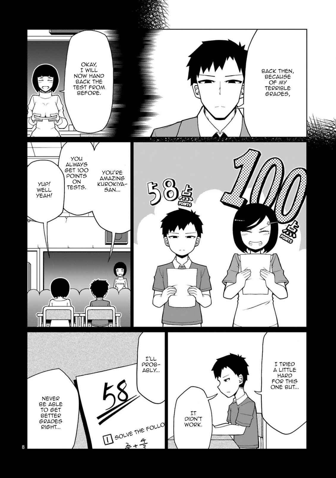 Page 8 Chapter 4 Tedama ni Toritai Kurokiya-san