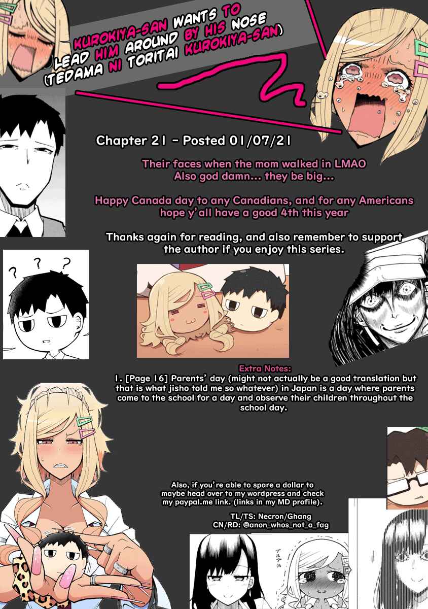Page 22 Chapter 21 Tedama ni Toritai Kurokiya-san