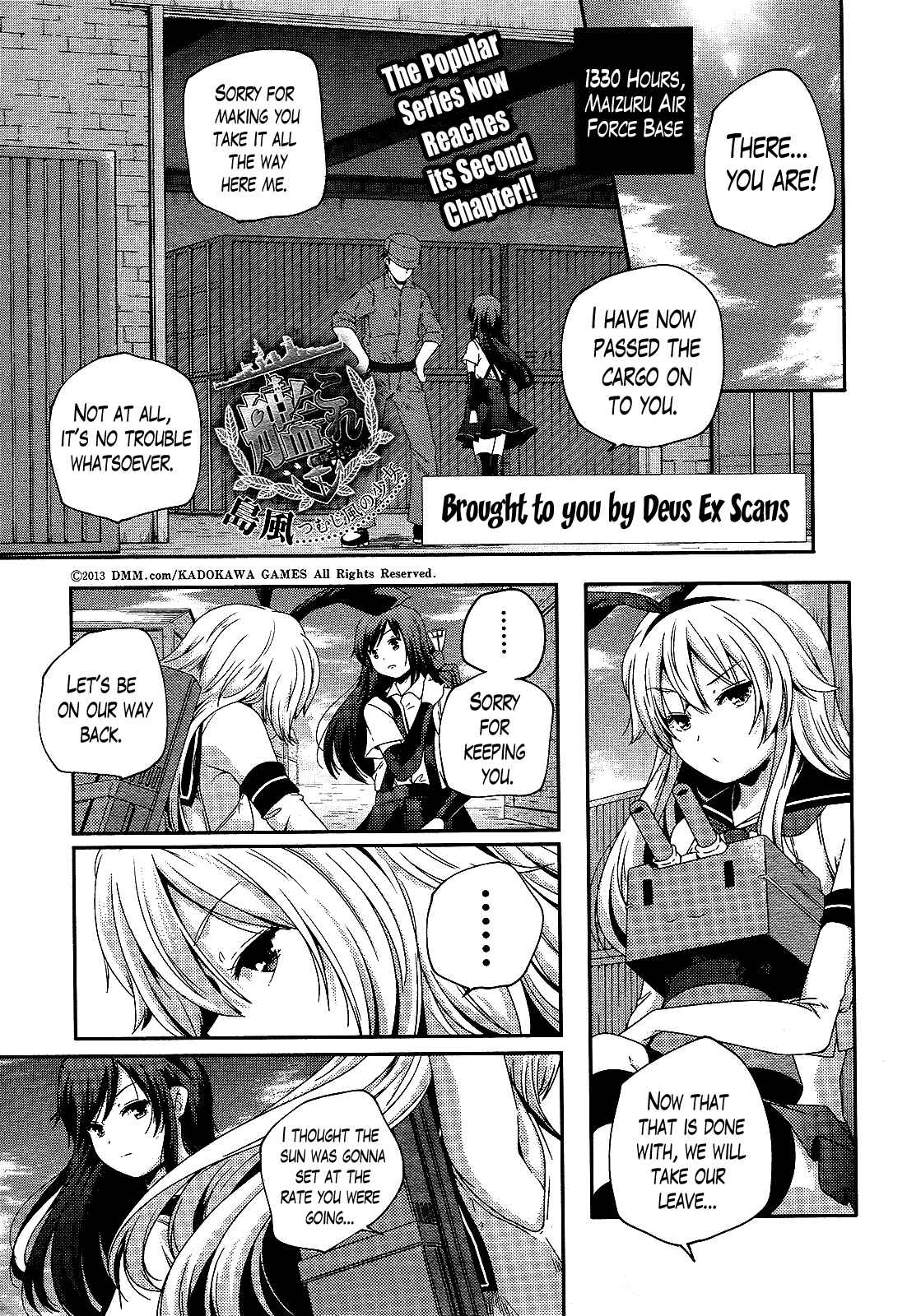 Page 1 Chapter 2 Kantai Collection -KanColle- Shimakaze Tsumujikaze no Shoujo