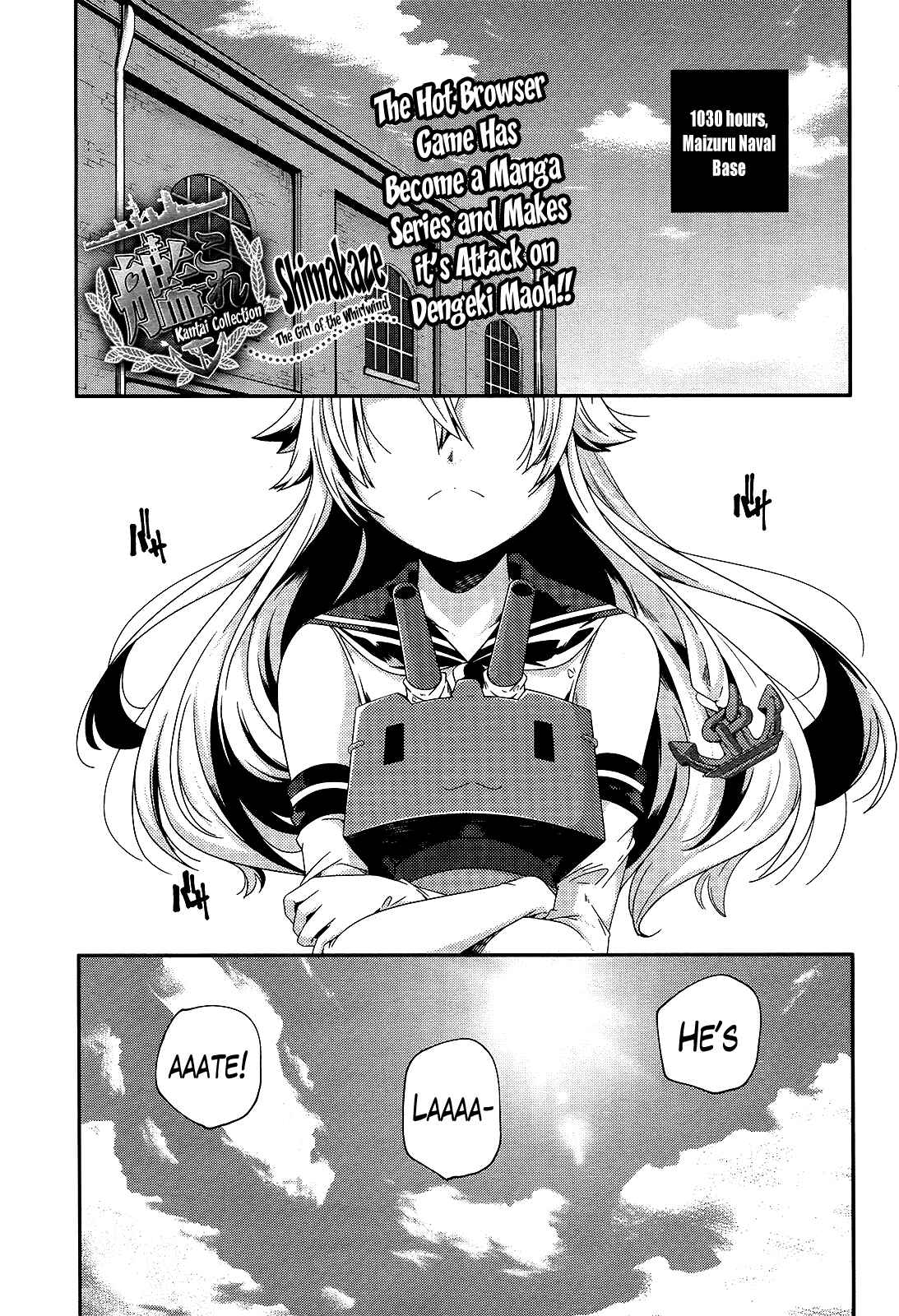 Page 4 Chapter 1 Kantai Collection -KanColle- Shimakaze Tsumujikaze no Shoujo