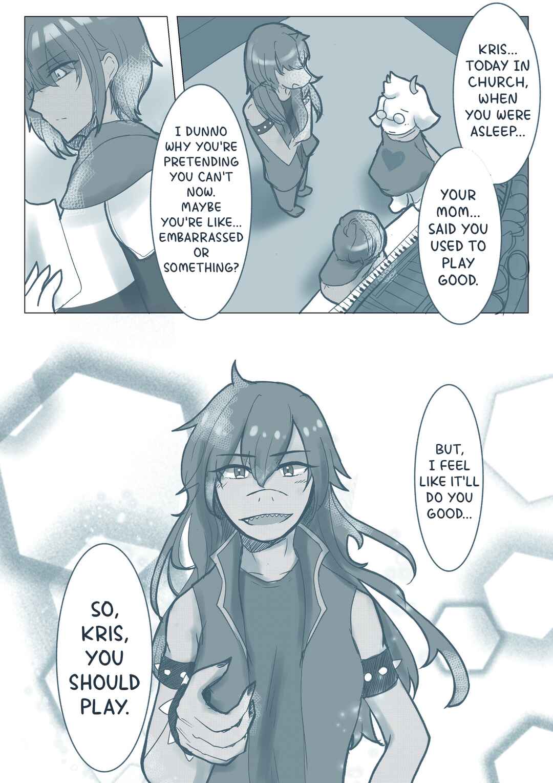 Page 5 Chapter Unknown_fad5 Deltarune - Amari Jouzu janai Kamoshirenai Piano (Doujinshi)
