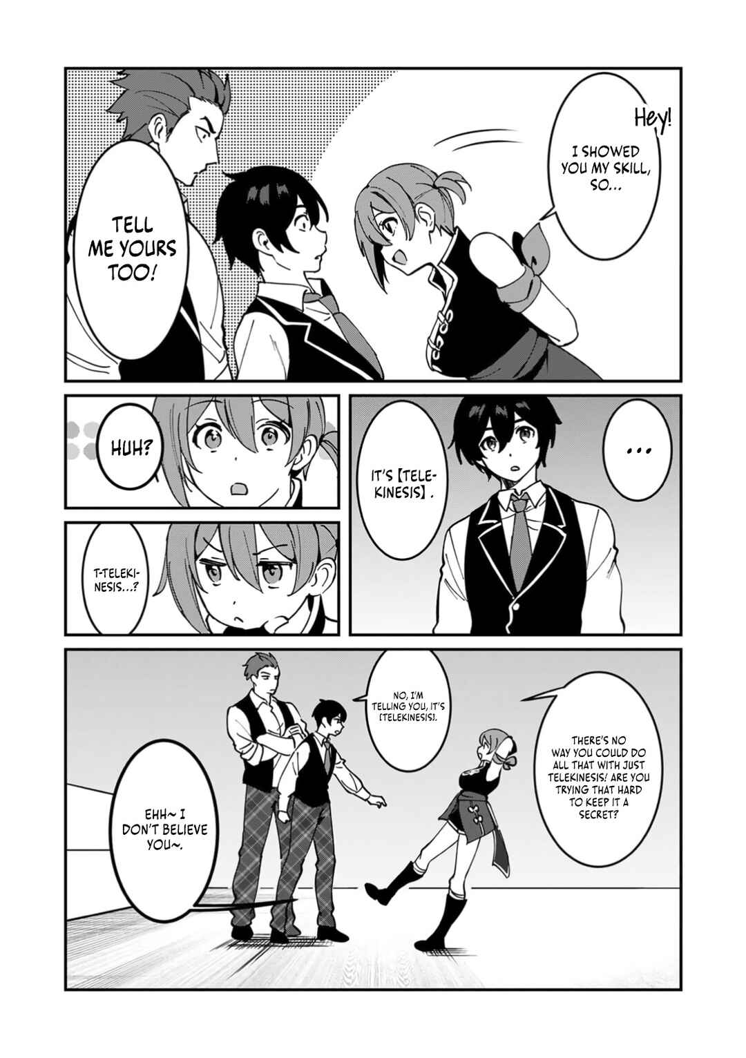 Page 25 Chapter 6 Hazure Skill Nendouryoku (Tadashi Level MAX) de Musou suru ~Te wo Kazasu Dake desu. Eishou to ka Hissatsu Waza to ka Irimasen. Nenjiru Dake de Taosemasu~