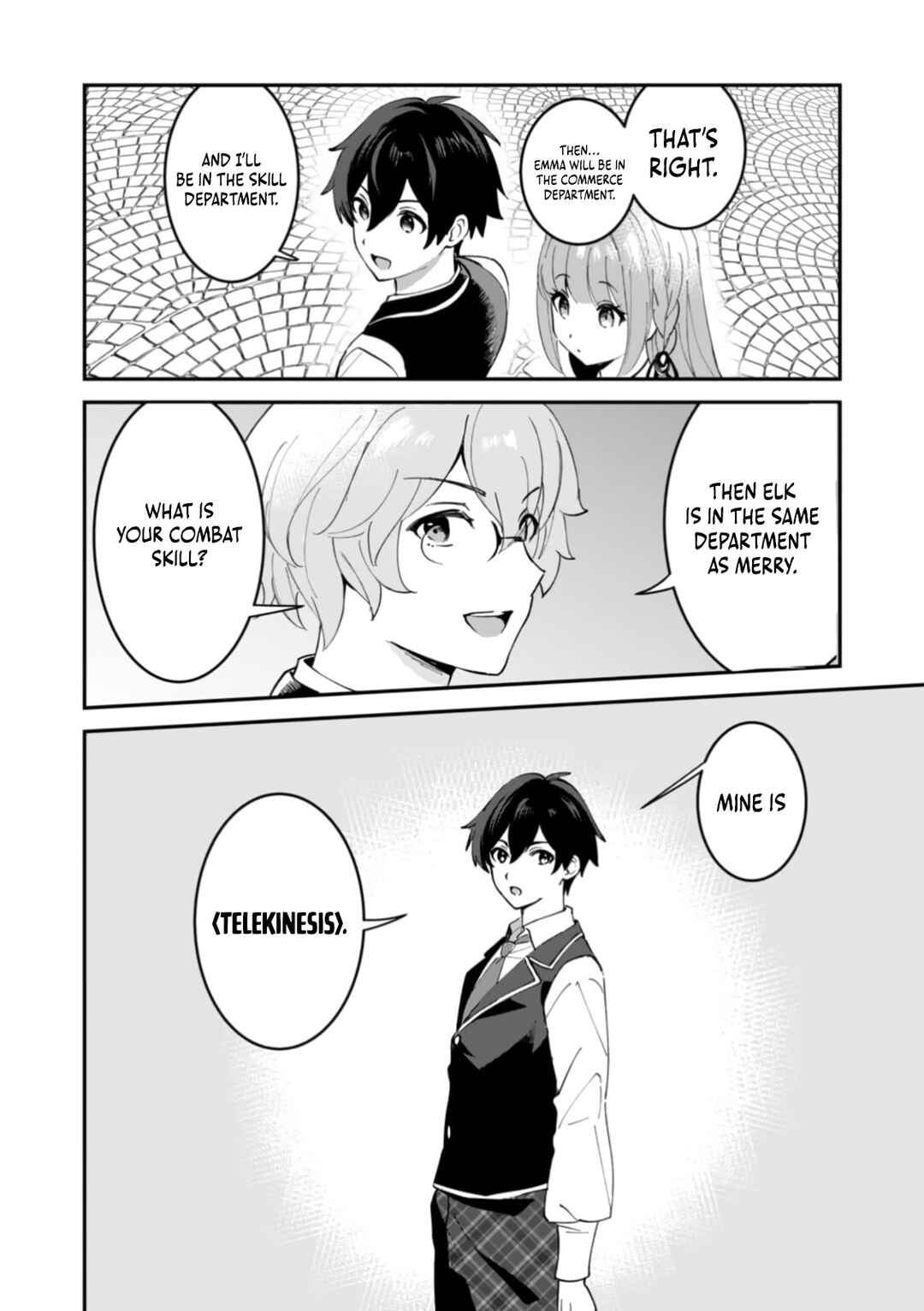 Page 13 Chapter 3 Hazure Skill Nendouryoku (Tadashi Level MAX) de Musou suru ~Te wo Kazasu Dake desu. Eishou to ka Hissatsu Waza to ka Irimasen. Nenjiru Dake de Taosemasu~