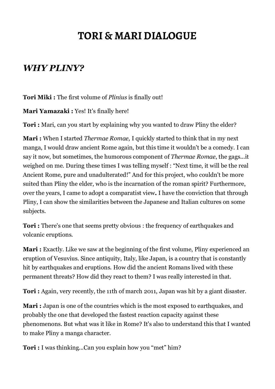 Page 1 Chapter 7.5 Plinivs