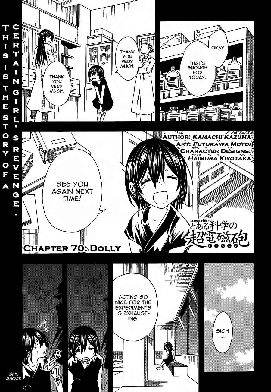Page 1 Chapter 70 Toaru Majutsu no Index Gaiden - Toaru Kagaku no Railgun