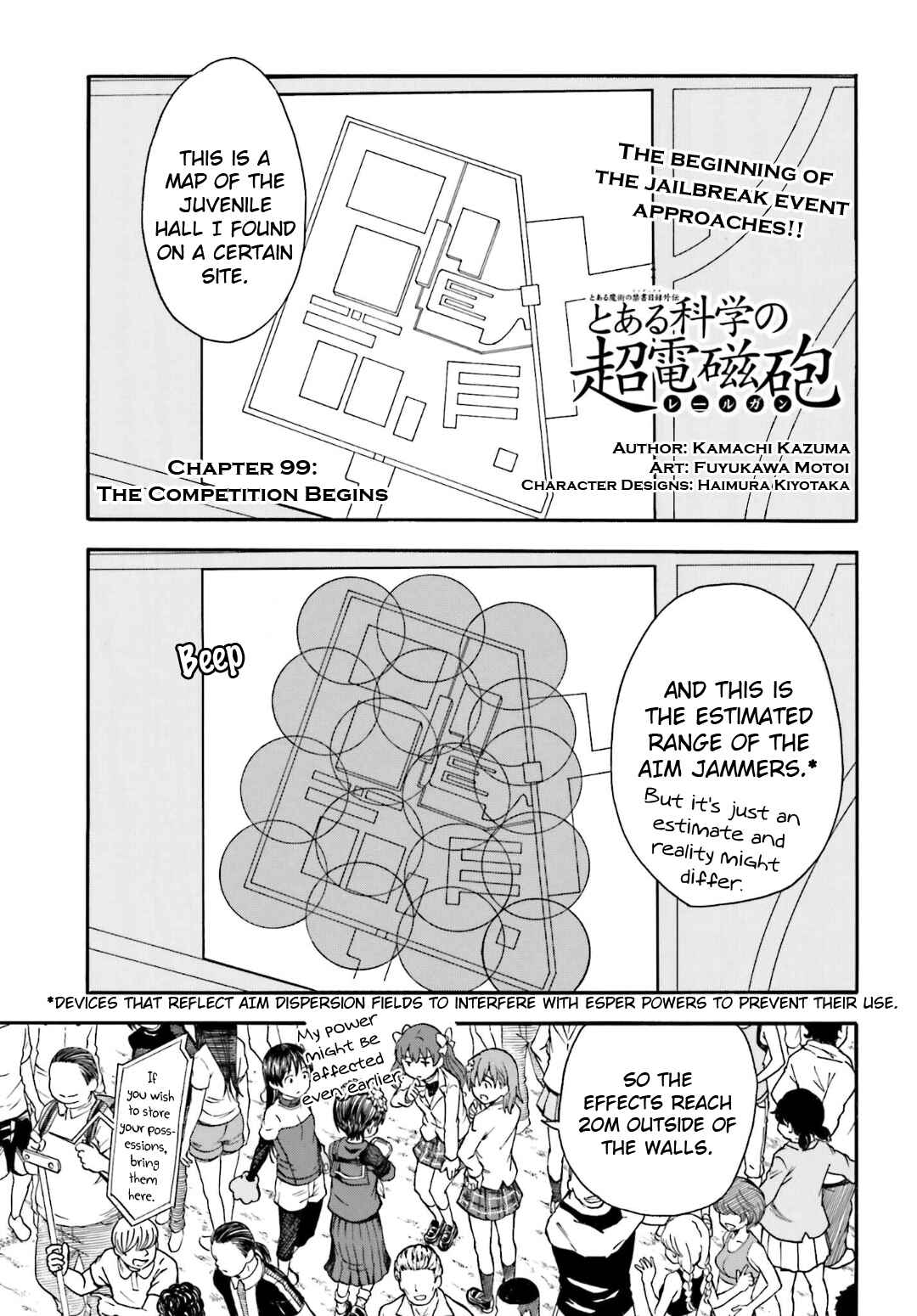 Page 1 Chapter 99 Toaru Majutsu no Index Gaiden - Toaru Kagaku no Railgun