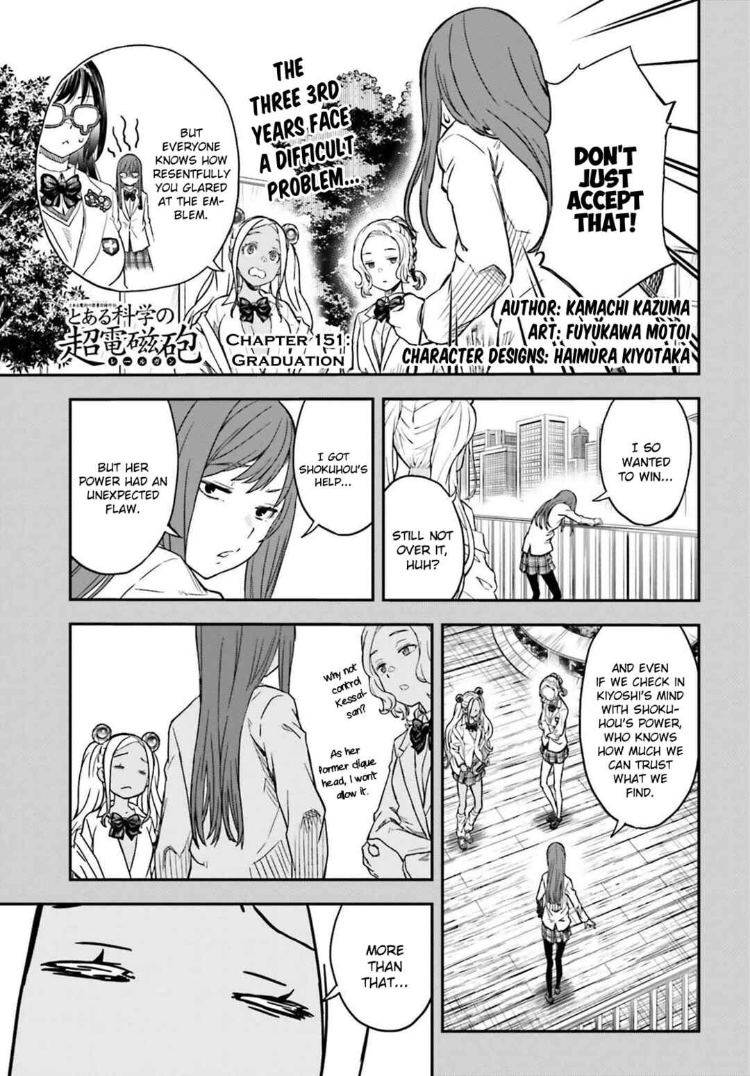 Page 1 Chapter 151 Toaru Majutsu no Index Gaiden - Toaru Kagaku no Railgun