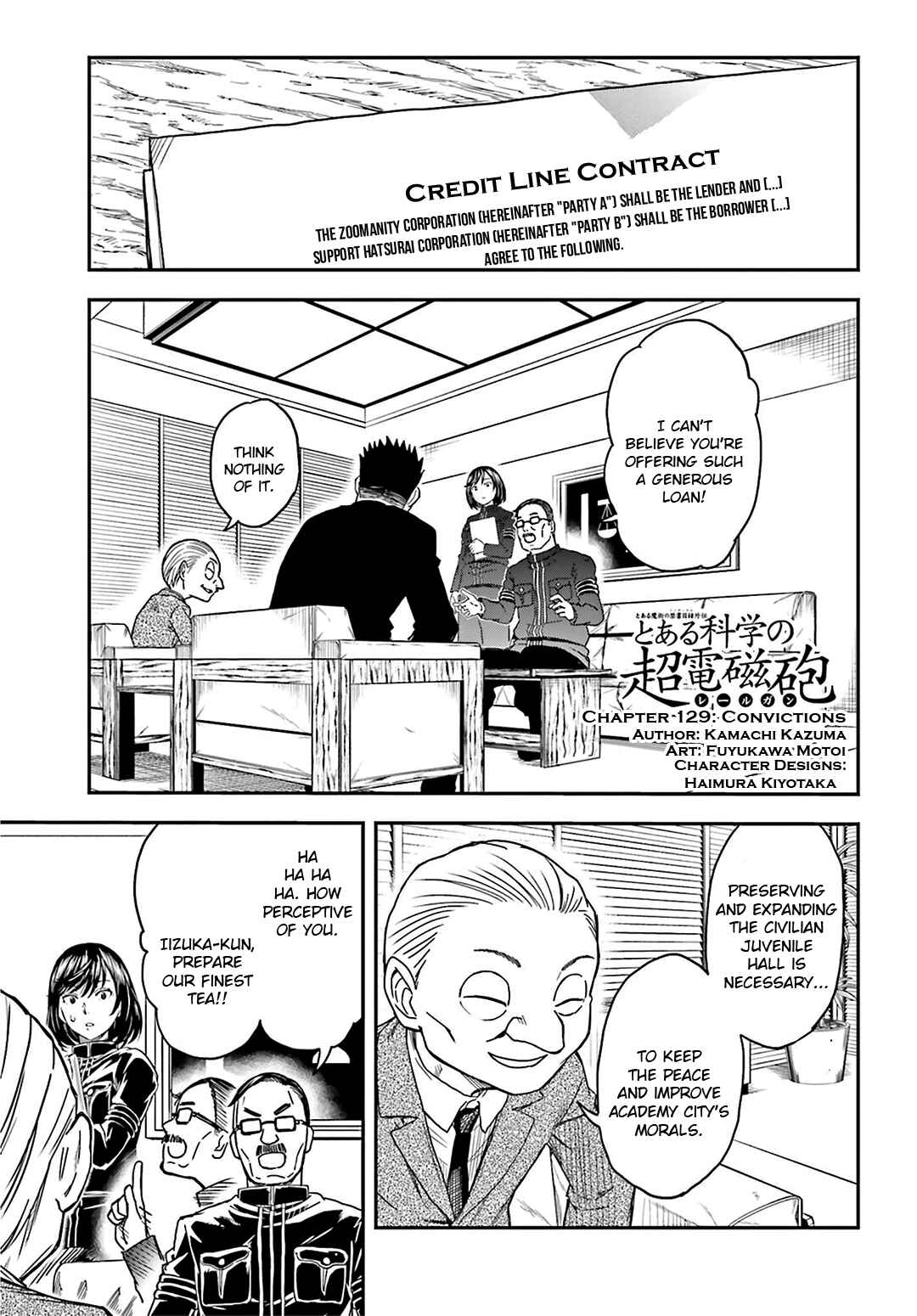 Page 1 Chapter 129 Toaru Majutsu no Index Gaiden - Toaru Kagaku no Railgun
