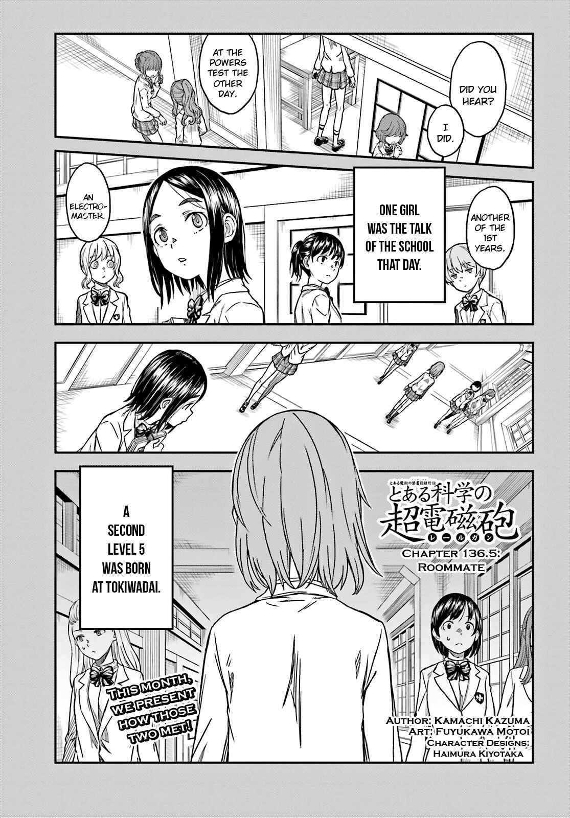 Page 1 Chapter 136.5 Toaru Majutsu no Index Gaiden - Toaru Kagaku no Railgun