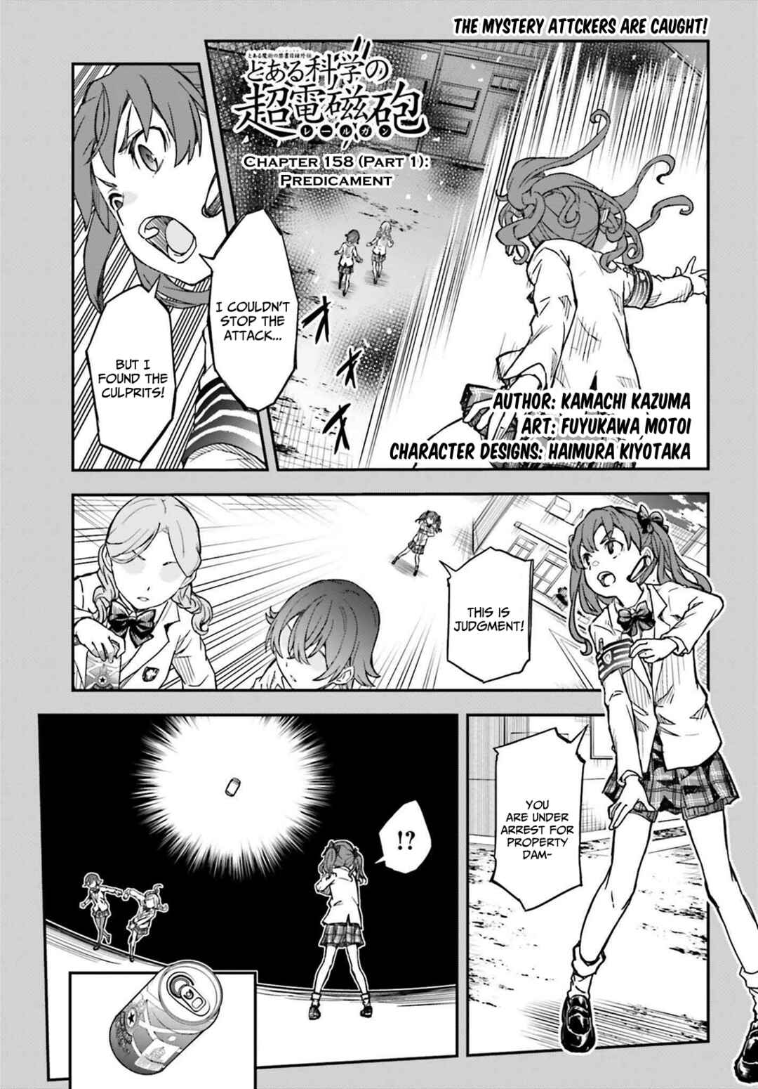 Page 1 Chapter 158.1 Toaru Majutsu no Index Gaiden - Toaru Kagaku no Railgun