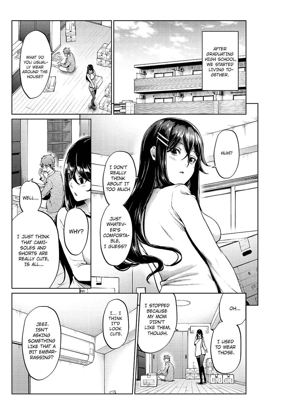 Page 1 Chapter 3 Tsukiatteta Koro Kara Chittomo Kawaranai Fuufu no Hanashi.