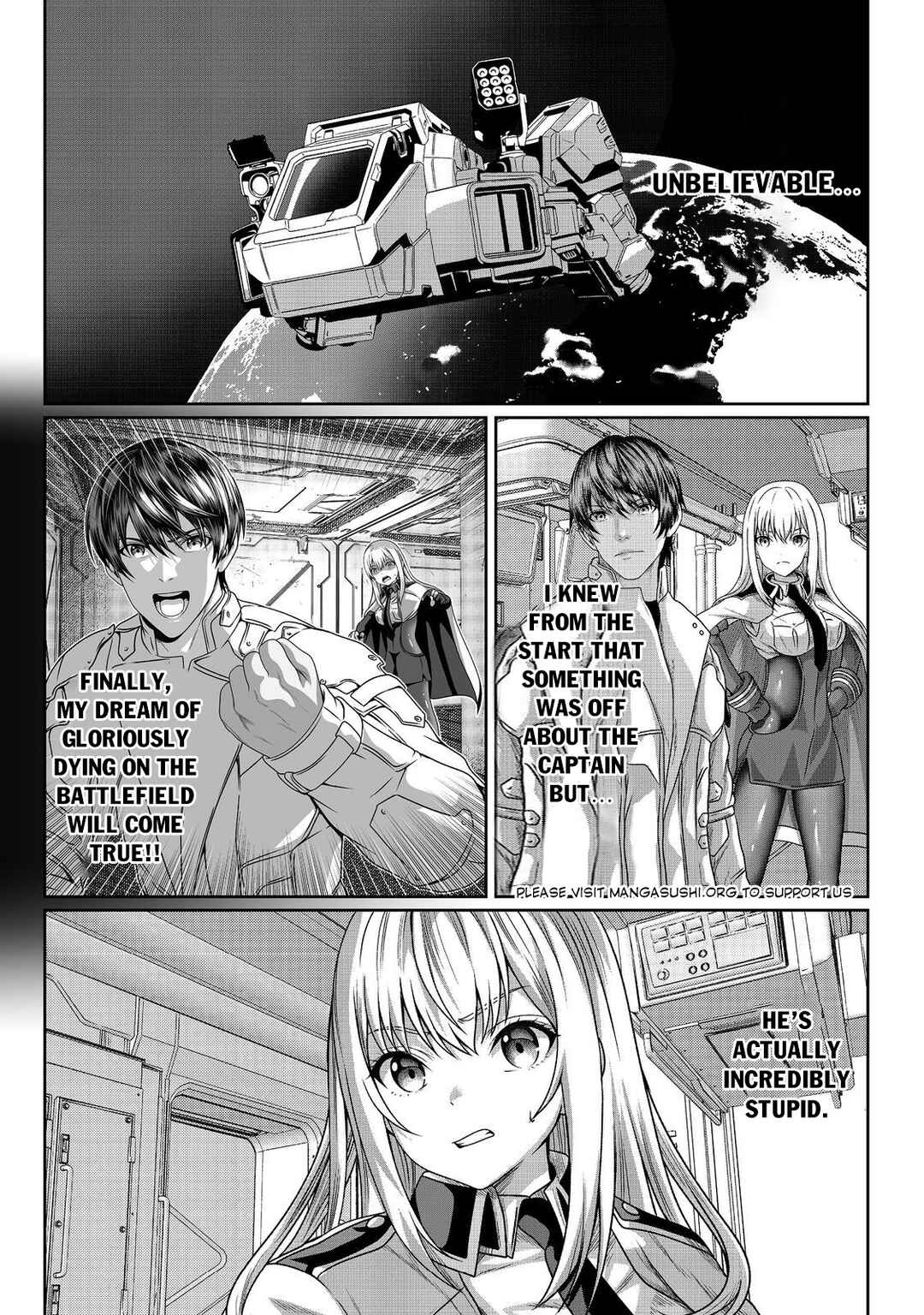 Page 2 Chapter 4 Koko wa Makasete Sakini Ike! wo shitai Shinitagari no Nozomanu Uchuu Gekokujou