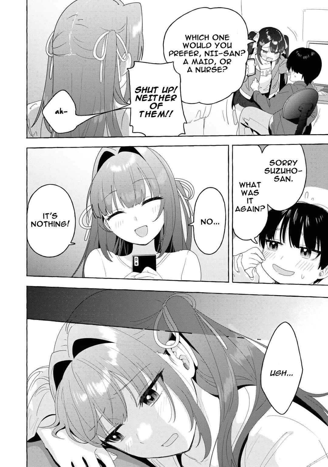 Page 8 Chapter 21 Amakara Gishimai ni Hasamarete Masu